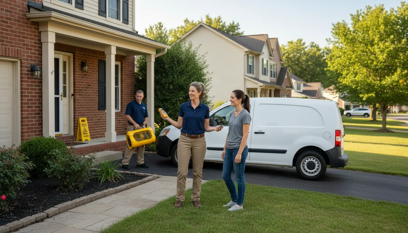 Residential water damage restoration in Carrboro, NC